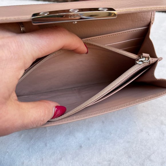 Auc Cartier Love Blush Pink Calfskin Leather Long Wallet - Picture 12 of 15